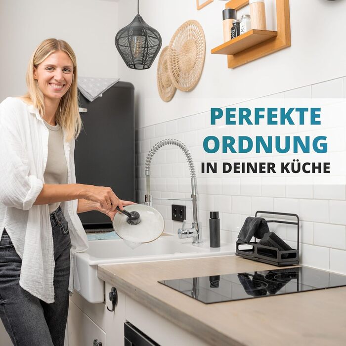 Губки для миття посуду, 10 шт., 4x7x9 см I Сірий колір I Двошарові, м&39яка сторона та сторона для чищення I Для каструль, сковорідок та посуду I Кухонний помічник Губка для прибирання Кухонна губка Губка для прибирання (набір органайзерів)