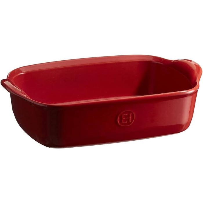 Форма для запекания керамическая прямоугольная 42x27x9 см, бордовая Emile Henry