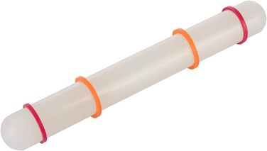 С 4 распорными кольцами, по 1 кольцу 10 мм, 6 мм, 3 мм, 2 мм, со шкалой, нержавеющая сталь/пластик, серебристый/белый/голубой/светло-зеленый/оранжевый/красный, 30452260 (выкатной стержень)