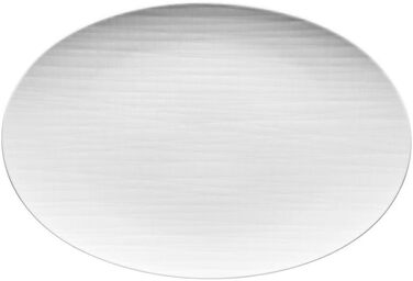 Тарілка сервірувальна овальна 34 см, біла Mesh Rosenthal