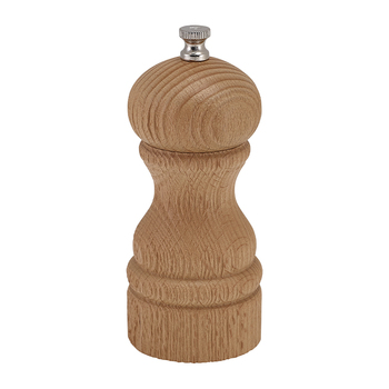Млин для солі та перцю, 13 см, світле дерево з текстурою, GenWare