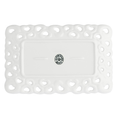 Піднос прямокутний La Porcellana Bianca VALENTINO, порцеляна, 20 х 13 см