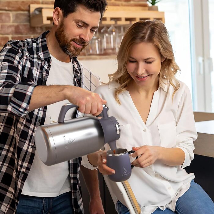 Термос-кавник 2 л, сріблястий Ideus