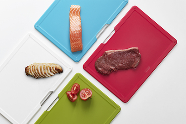 Набір обробних дощок, 7,5 х 26 х 36 см, сріблястий Folio Large Joseph Joseph