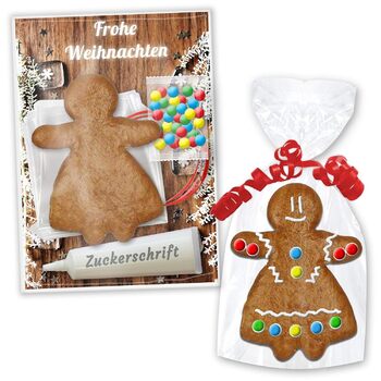 Набір для творчості Пряникова заготовка - Набір для створення будиночка відьми M - 12x113 см Зберіть та прикрасьте свій власний пряниковий будиночок. Вироби з дітьми до Різдва. Різдвяні вироби від LEBKUCHEN WELT (Пряникова баба 10 см)