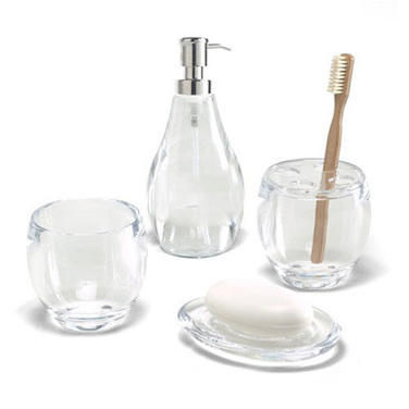 Стакан для ванної 9,4х9х9,4 см прозорий Droplet Umbra