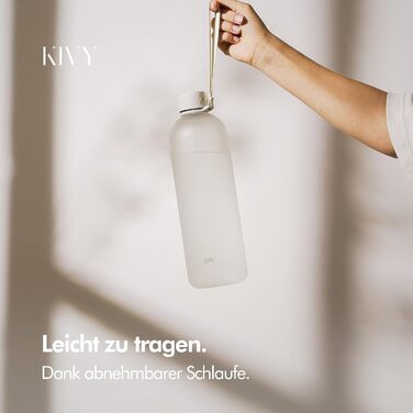 Пляшка для води 1,5 л тританова, біле-золото KIVY