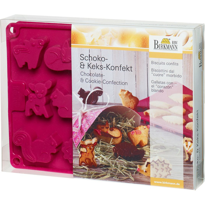 Форма для кексів у вигляді лісових тварин, 15,8 x 20,8 x 3,6 см, RBV Birkmann