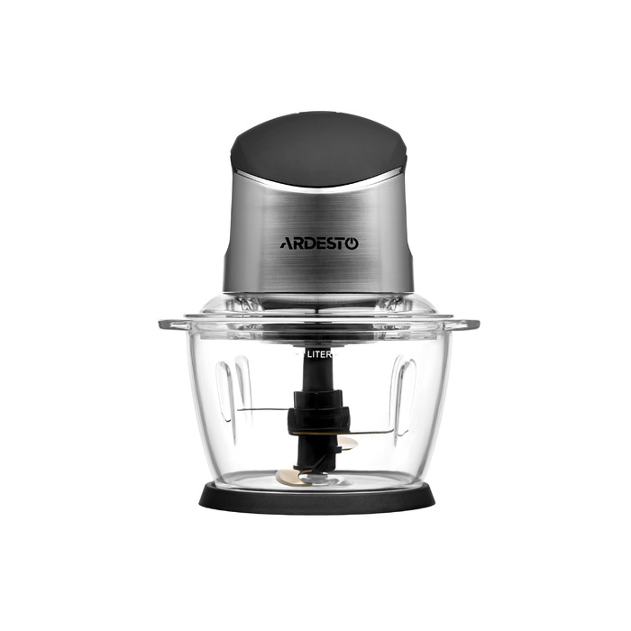 ARDESTO Измельчитель CHK-4001BR - 400Вт/1л/ покрытие soft touch/ серебр.-черный