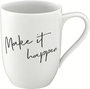 Кружка 340 мл "Make it happen", белая Statement Villeroy & Boch
