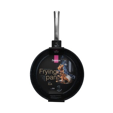 Сковорідка глибока Fissman 26x7 см ELIA з антипригарним покриттям нержавіюча сталь (5529)