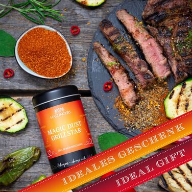 Подарунковий набір спецій ручної роботи, 12 спецій з усього світу (набір) - Літній подарунок та ідеальний подарунок для барбекю День народження, вітання, новосілля, річниця, дружба, Gen Selection, 12 спецій (73651) (BBQ Magic Dust Gr., спеції (71017))