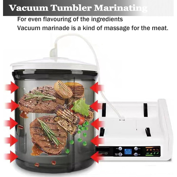 Вакуумний маринатор для м'яса та овочів 5 л білий XUXIAO