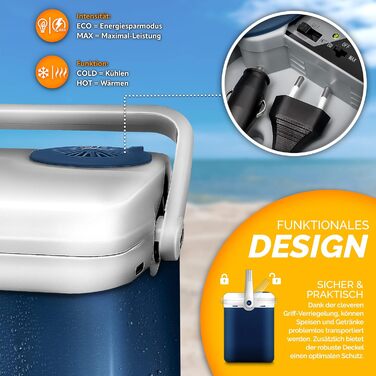 Електричний автохолодильник 32 л 58 Вт синій tillvex