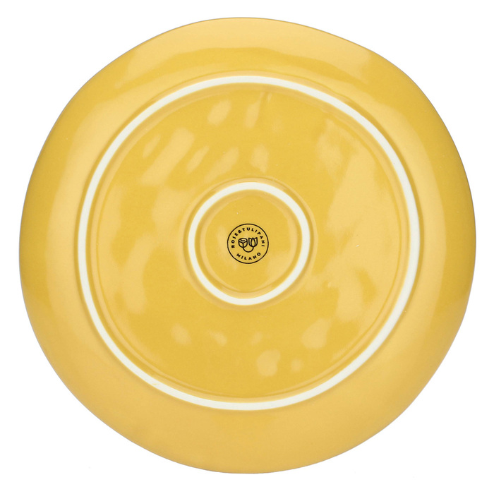 Тарілка для салата Rose&Tulpani Milano CONCERTO OCRA, керамограніт, охра, діам. 20 см