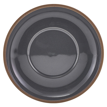 Блюдце 16 см, сіре, Kava Dark Grey Stoneware, GenWare