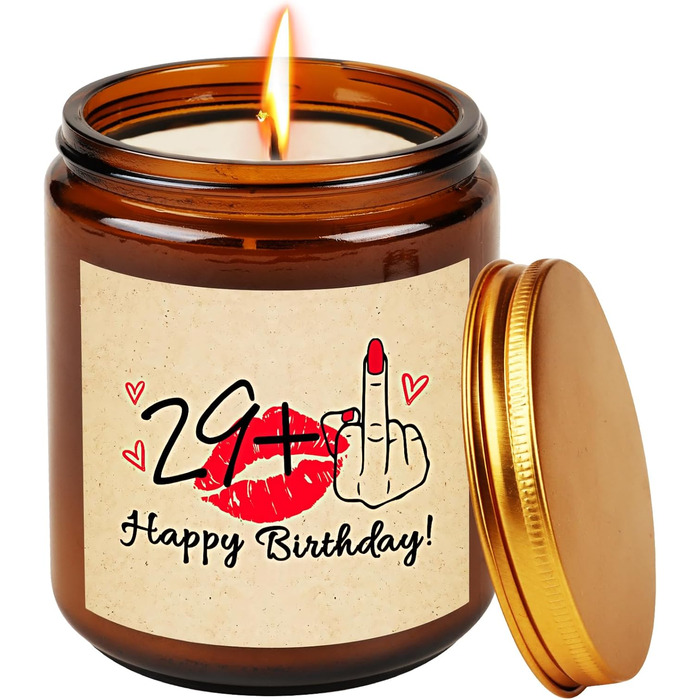 ТУЗЕЛІЯ. Іменинниця - Свічки Подарунок для іменинниці - Подарунок для жінки, дівчини, сестри, доньки - Подарунок на день народження найкращої подруги - Ароматичні свічки у склянці - Аромат лаванди Один розмір (291, один розмір)