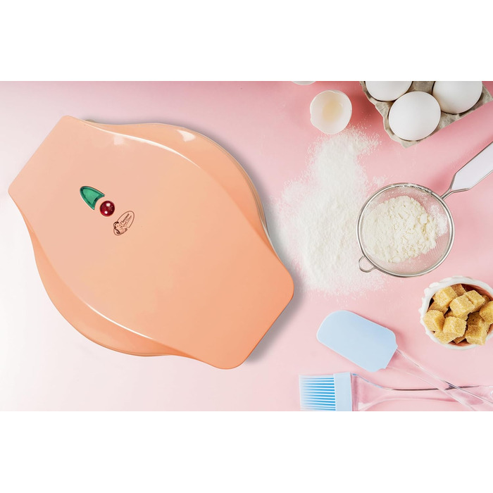 Вафельниця для класичних вафель в формі серця 700 Вт, помаранчевий Bestron