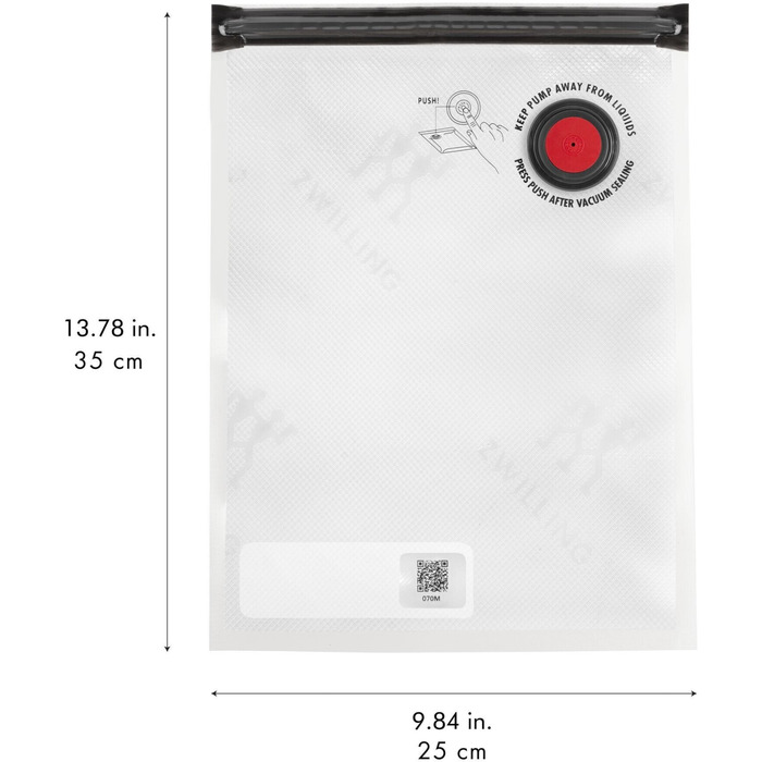 Набір вакуумних пакетів 10 предметів, S/M/L Fresh & Save Zwilling