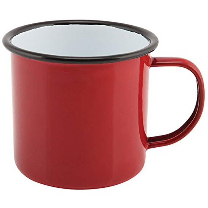 Кружка 360 мл емальована червона, GenWare