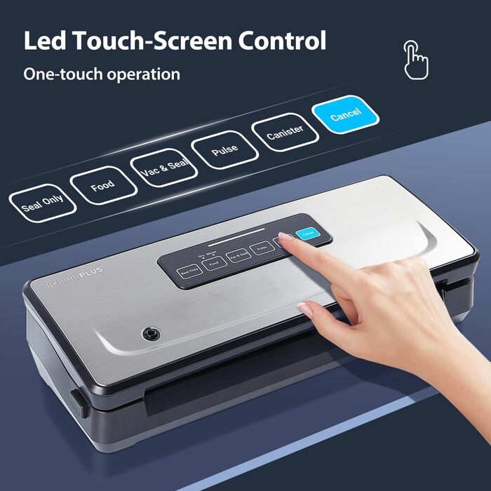 Вакуумний пакувальник з нержавіючої сталі VS02 Inkbird