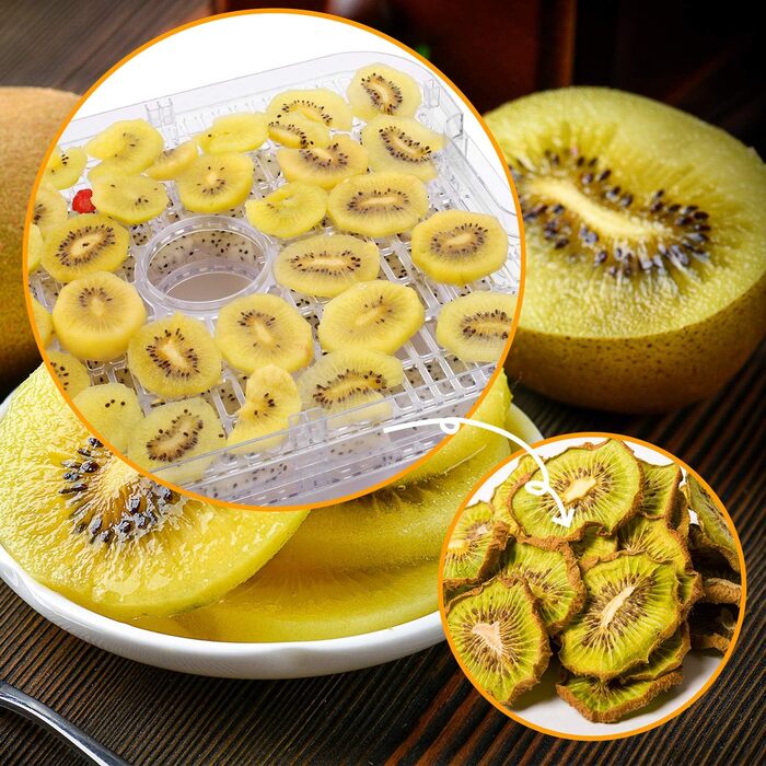 Дегидратор на 8 полок с контролем температуры, 400 Вт серебристый COOCHEER