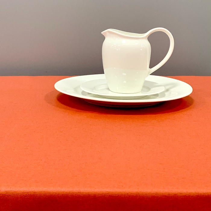 Скатертина Atenas Lino Naranja, бавовна з покриттям