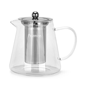 Чайник для заварювання Fissman 950 мл зі сталевим фільтром скло (6479)