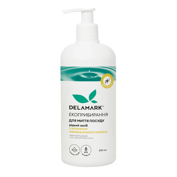 Засіб для миття посуду Delamark з ефірною олією африканського лимона 500 мл Delamark