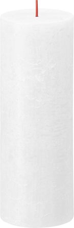 Свічки Bolsius Rustic Pillar - Оливково-зелені - Набір з 4 шт. - Декоративні побутові свічки - Час горіння 60 годин - Без запаху - Натуральний рослинний віск - Без пальмової олії - Оливково-зелені (19 x 7 см, Білі)