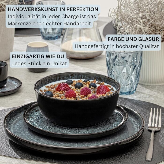 Кам&39яні миски для пасти 6 предметів, набір мисок для пасти на 6 осіб, набір мисок, придатний для миття в посудомийній машині та мікрохвильовій печі, велика багатофункціональна миска темно-сірого кольору 750 мл VALUE COLLECTION (Маніла, миски 6 предметів