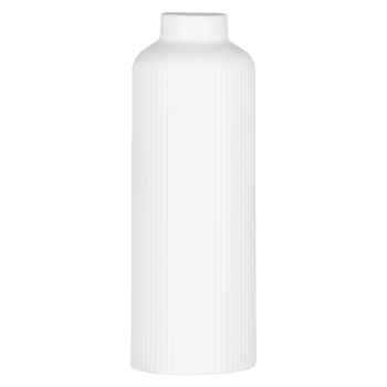 ARDESTO Ваза Liguria, 8х22.7см, порцеляна, білий