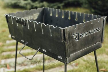 Угольный мангал на 10 шампуров Reckless KL-10/3