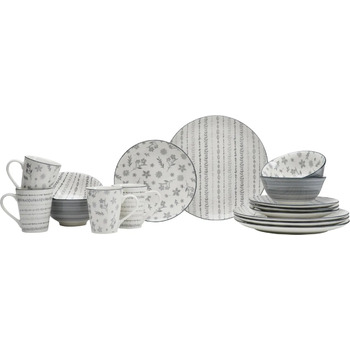 Обідній сервіз на 4 персони, 16 предметів, біло-сірий SENDAI Ritzenhoff & Breker