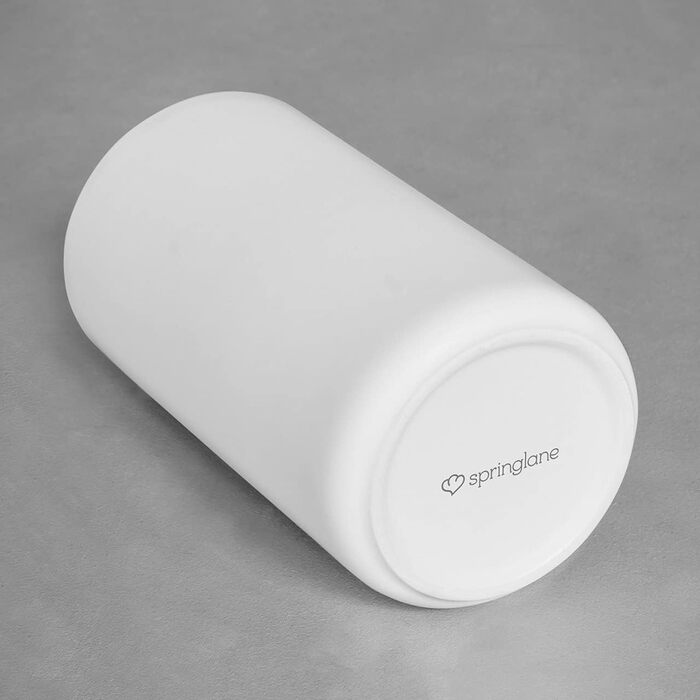 Керамические банки для хранения 2 шт. - Mness aptieka Набор с деревянной крышкой Sweet Scandi, крышка из резинового дерева, ящики для хранения, ящики для хранения продуктов ( белый 10x18 см)