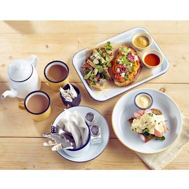 Утримувач столових приладів 11,5х11 см, емаль, білий, GenWare