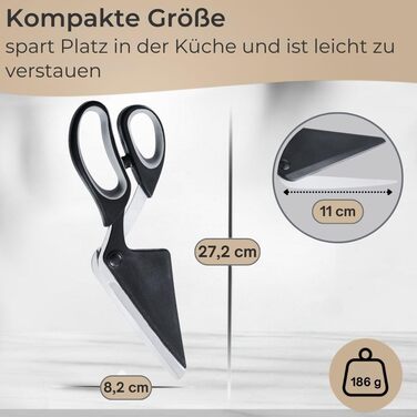Ножиці для піци з функцією підйому 27,2 см TOPANBIETER 999