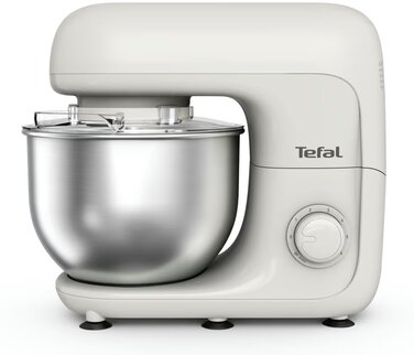 Tefal Міксер планетарний Bake Essential 800Вт, насадки-3, чаша-нерж., метал, 4.8л, білий