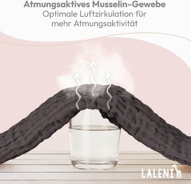 Серветки для відрижки в наборі з 10 шт. з чистої бавовни - Нетоксичні муслінові серветки 70x70 - Абсорбуючі муслінові серветки - Муслінова тканина як мусліновий підгузок, який можна прати - Бежевий (Антрацит, 20 шт. )