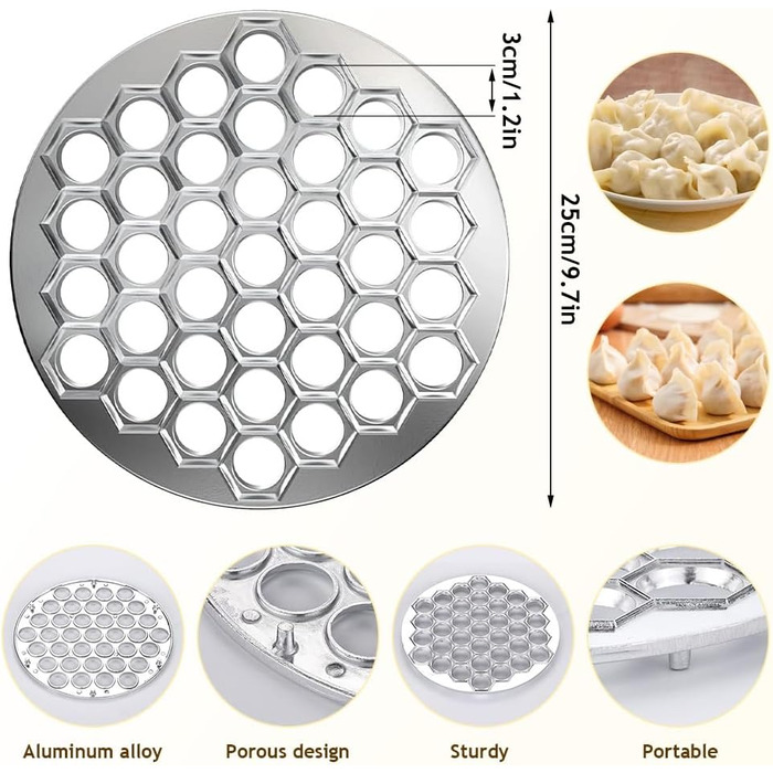 Форма для пельменівна 37 отворів, алюміній Peelanmall