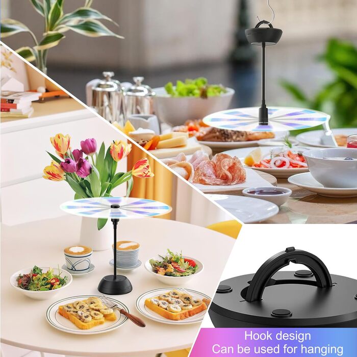 Вентилятор відлякувач комах 2 шт чорний Fancysky