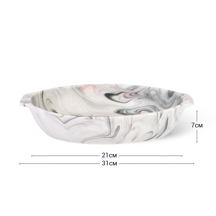 Форма для запекания овальная Fissman VALENCIA 31x21х7см/2,2 л (6184)