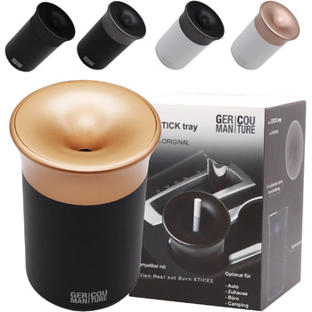 Попільничка для тютюнових стіків чорний-золотий GC