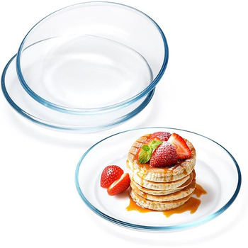 Стеклянные тарелки 17,8 см 3 предмета NUTRIUPS