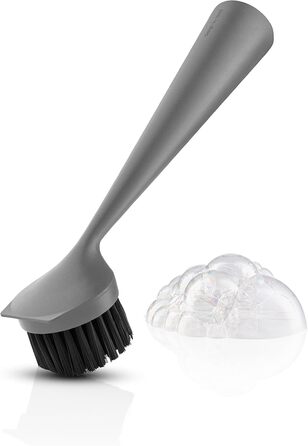 Нейлоновая щетка для посуды с практичным и эффективным лезвием для удаления грязи 23 см сірий EVA SOLO