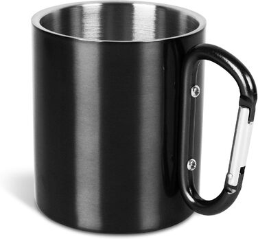 Набір вуличного посуду Normani, що складається з тарілки, чашки та столових приборів із 5 предметів із відкривачкою для пляшок із нержавіючої сталі - вуличний, кемпінговий, туристичний (чорний)