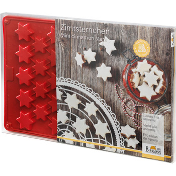 Форма для випічки у вигляді зірочок, 26 x 38 х 1,1 см, червона, RBV Birkmann