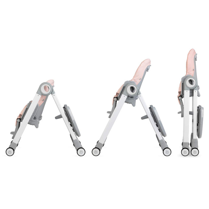 Дитячий стільчик для годування з 4 колесами та функцією гальма від 6 місяців Momi