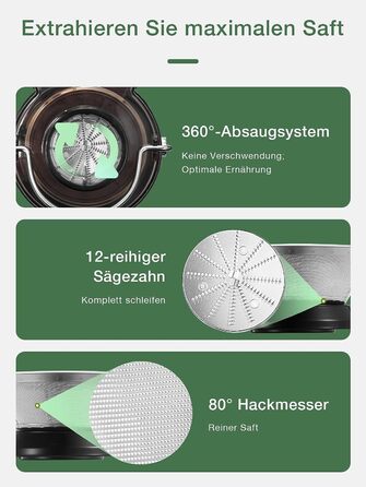 Соковижималка для овочів і фруктів, 400 Вт Juilist