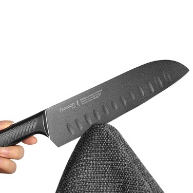 Нож сантока Fissman SHINAI graphite 18 см (2481)